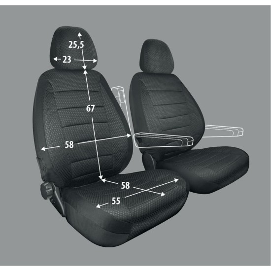 ΚΑΛΥΜΜΑΤΑ ΚΑΘΙΣΜΑΤΩΝ TRAVEL EASY FIT ΓΙΑ ΤΡΟΧΟΣΠΙΤΟ ΣΕ ΜΑΥΡΟ ΧΡΩΜΑ ΜΕ ΠΛΕΞΗ ΖΑΚΑΡ 2ΤΕΜ. Καλύμματα Καθισμάτων