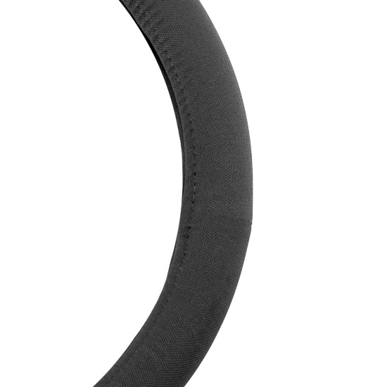 ΚΑΛΥΜΜΑ ΤΙΜΟΝΙΟΥ VELOUR 37/39cm ΜΑΥΡΟ AMIO - 1 Τεμ. Καλύμματα Τιμονιού