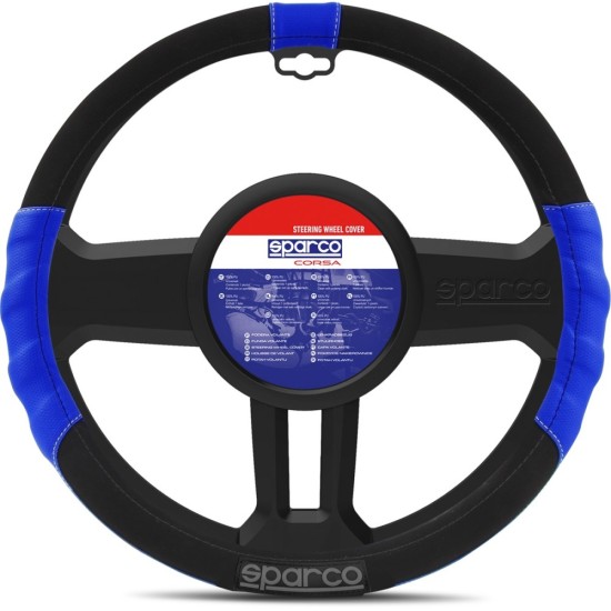 ΚΑΛΥΜΜΑ ΤΙΜΟΝΙΟΥ SPORT LINE ΜΠΛΕ SPARCO - 1 ΤΕΜ. Καλύμματα Τιμονιού