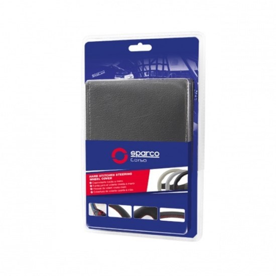 ΚΑΛΥΜΜΑ ΤΙΜΟΝΙΟΥ ΡΑΦΤΟ ΓΚΡΙ SPARCO - 1 ΤΕΜ. Καλύμματα Τιμονιού