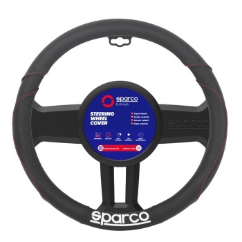 ΚΑΛΥΜΜΑ ΤΙΜΟΝΙΟΥ ΜΑΥΡΟ ΔΕΡΜΑ D38CM 1ΤΜΧ SPARCO