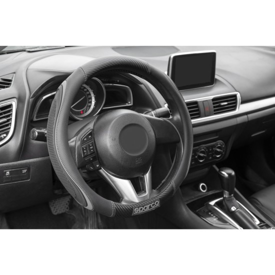 ΚΑΛΥΜΜΑ ΤΙΜΟΝΙΟΥ ΣΥΝΘΕΤΙΚΟ ΜΑΥΡΟ 1ΤΜΧ SPARCO Καλύμματα Τιμονιού