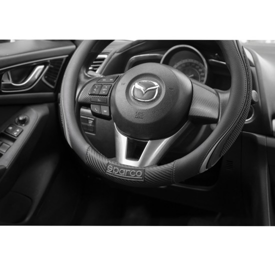 ΚΑΛΥΜΜΑ ΤΙΜΟΝΙΟΥ ΣΥΝΘΕΤΙΚΟ ΜΑΥΡΟ 1ΤΜΧ SPARCO Καλύμματα Τιμονιού