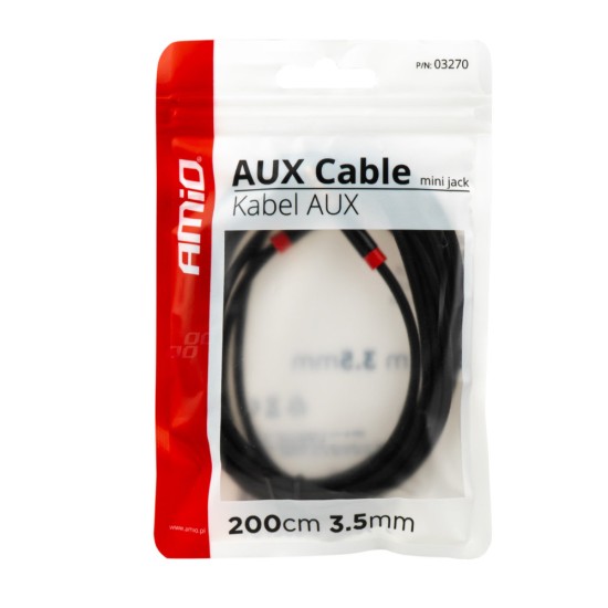 ΚΑΛΩΔΙΟ ΣΥΝΔΕΣΗΣ AUX MINI JACK>JACK 3,5mm 250cm ΑMiO - 1 TEM. 