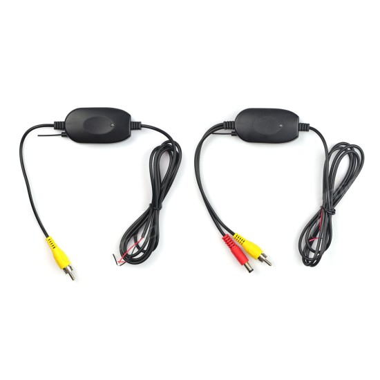 ΚΑΛΩΔΙΟ ΣΥΝΔΕΣΗΣ RCA ΜΕ ΠΟΜΠΟ & ΔΕΚΤΗ 12V 2.4Ghz (ΓΙΑ ΑΣΥΡΜΑΤΗ ΣΥΝΔΕΣΗ ΚΑΜΕΡΑΣ & ΟΘΟΝΗΣ) 