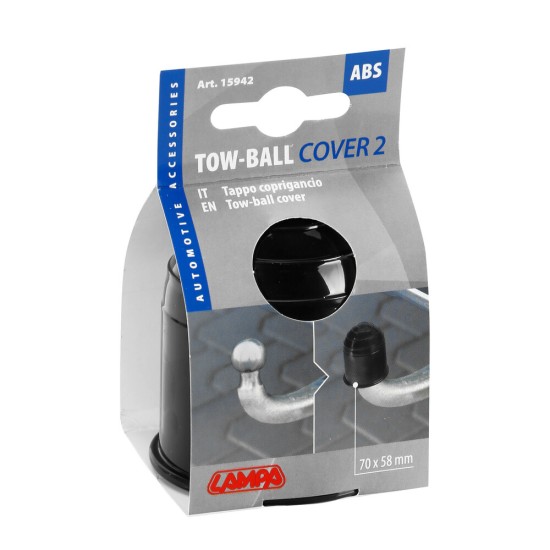 ΚΑΠΑΚΙ ΚΟΤΣΑΔΟΡΟΥ ΠΛΑΣΤΙΚΟ (ABS) 70x58mm ΑΔΙΑΒΡΟΧΟ ΜΑΥΡΟ ΓΥΑΛΙΣΤΕΡΟ LAMPA - 1 τεμ. Τάπες Λαδιού - Ρεζερβουάρ & Κοτσόδορου