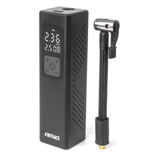 ΚΟΜΠΡΕΣΕΡ ΑΕΡΑ 12V 10BAR 150PSI 20L/MIN 100W ΜΕ ΨΗΦΙΑΚΗ ΟΘΟΝΗ & ΦΑΚΟ LED AMIO 1ΤΕΜ. 