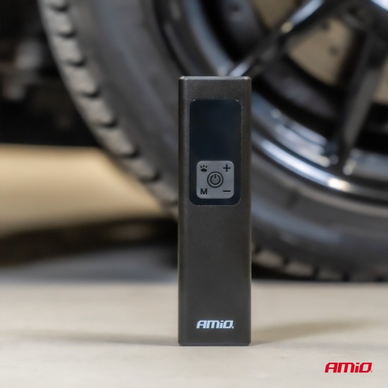 ΚΟΜΠΡΕΣΕΡ ΑΕΡΑ 12V 10BAR 150PSI 20L/MIN 100W ΜΕ ΨΗΦΙΑΚΗ ΟΘΟΝΗ & ΦΑΚΟ LED AMIO 1ΤΕΜ. 