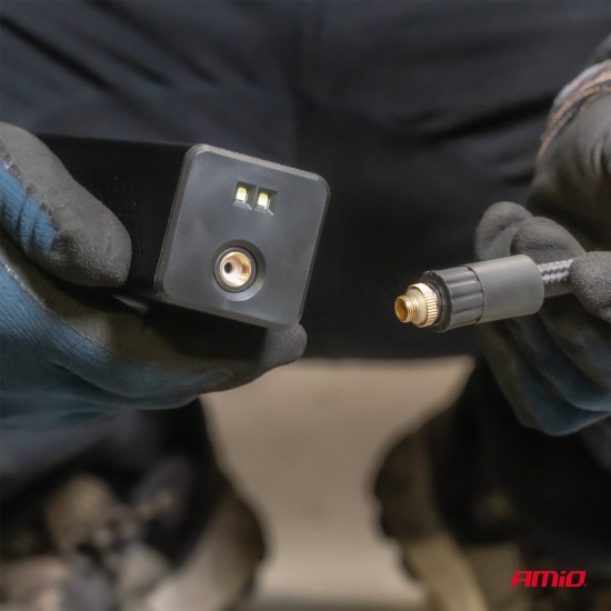ΚΟΜΠΡΕΣΕΡ ΑΕΡΑ 12V 10BAR 150PSI 20L/MIN 100W ΜΕ ΨΗΦΙΑΚΗ ΟΘΟΝΗ & ΦΑΚΟ LED AMIO 1ΤΕΜ. 