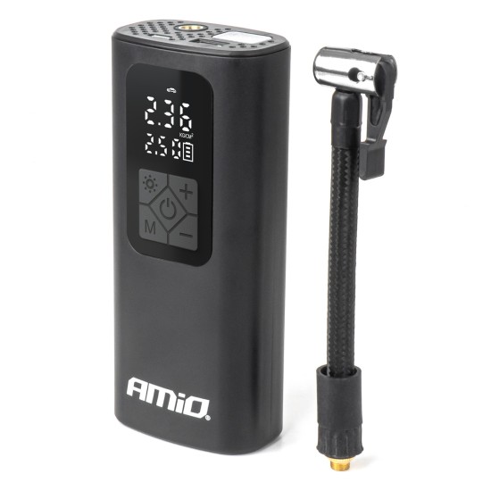 ΚΟΜΠΡΕΣΕΡ ΑΕΡΑ ΜΕ USB-C 10BAR 150PSI 20L/MIN 40W ΜΕ ΨΗΦΙΑΚΗ ΟΘΟΝΗ & ΦΑΚΟ LED AMIO 1ΤΕΜ. 