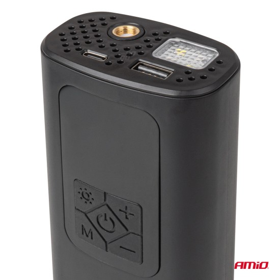 ΚΟΜΠΡΕΣΕΡ ΑΕΡΑ ΜΕ USB-C 10BAR 150PSI 20L/MIN 40W ΜΕ ΨΗΦΙΑΚΗ ΟΘΟΝΗ & ΦΑΚΟ LED AMIO 1ΤΕΜ. 
