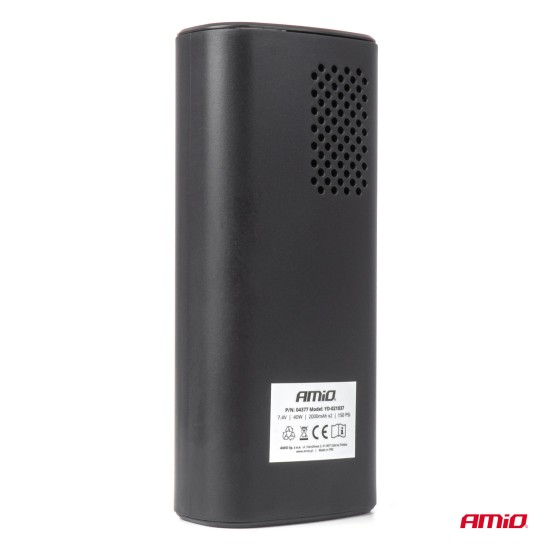 ΚΟΜΠΡΕΣΕΡ ΑΕΡΑ ΜΕ USB-C 10BAR 150PSI 20L/MIN 40W ΜΕ ΨΗΦΙΑΚΗ ΟΘΟΝΗ & ΦΑΚΟ LED AMIO 1ΤΕΜ. 