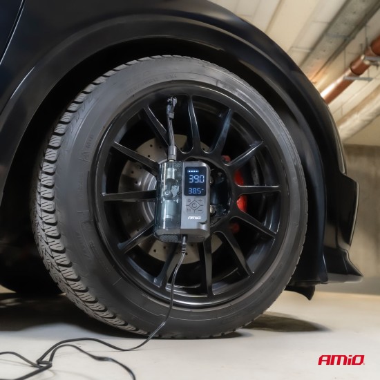 ΚΟΜΠΡΕΣΕΡ ΑΕΡΑ ΕΠΑΝΑΦΟΡΤΙΖΟΜΕΝΟ 12V & USB-C 10BAR 150PSI 20L/MIN 40W AMIO 1ΤΕΜ. 