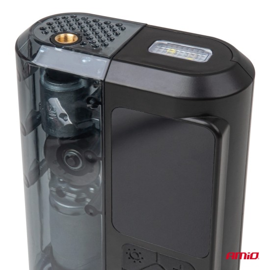 ΚΟΜΠΡΕΣΕΡ ΑΕΡΑ ΕΠΑΝΑΦΟΡΤΙΖΟΜΕΝΟ 12V & USB-C 10BAR 150PSI 20L/MIN 40W AMIO 1ΤΕΜ. 
