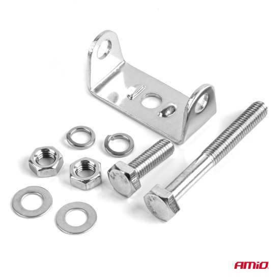 Amio - LED Λάμπα Εργασίας 42W 4200lm 6500K με Προειδοποιητικό Φως (Λευκό + Κίτρινο) – 9–36V Spot Αλουμινένια - 1 τεμ. - (04418/AM)