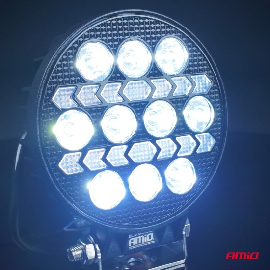 Amio - Προβολέας Εργασίας LED AWL76 45W 3000lm 6500K με Λευκό + Κίτρινο φώς προειδοποίησης  9/36V - 1 τεμ. (04420/AM)