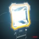 Amio - Προβολέας Εργασίας LED AWL82 FLOOD 48W 3600lm 6500K με σταθερή Κίτρινη LED μπάρα – 9–36V - 1 τεμ. (04426/AM)
