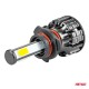 Amio - Λάμπες LED HB4 9006 τύπου 4Size Series τάση λειτουργίας 12/24V απόδοσης 38W για Επιβατικά Αυτοκίνητα και Φορτηγά - 2 τεμ. (02847/AM)