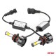 Amio - Λάμπες LED HB4 9006 τύπου 4Size Series τάση λειτουργίας 12/24V απόδοσης 38W για Επιβατικά Αυτοκίνητα και Φορτηγά - 2 τεμ. (02847/AM)