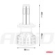 Amio - Λάμπες LED HB4 9006 τύπου 4Size Series τάση λειτουργίας 12/24V απόδοσης 38W για Επιβατικά Αυτοκίνητα και Φορτηγά - 2 τεμ. (02847/AM)