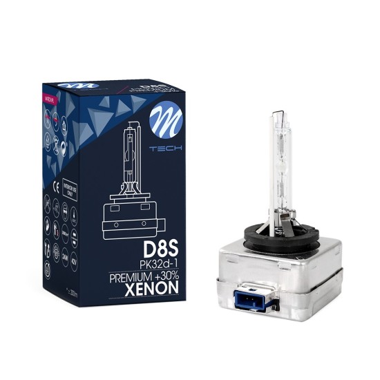 ΛΑΜΠΑ ΧΕΝΟΝ D8S 85V 25W 6.000K PREMIUM XENON +30% ΚΟΥΤΙ M-TECH - 1 ΤΕΜ.  Λάμπες