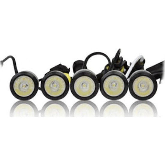 ΦΩΤΑ ΗΜΕΡΑΣ DRL 825S 12V ΠΡΟΣΘΕΤΟ DAYTIME ΔΙΕΘΝΗ ΜΕ 10LED 20x15mm  ΑΣΗΜΙ 2ΤΕΜ M-TECH Φώτα Ημέρας (DRL)