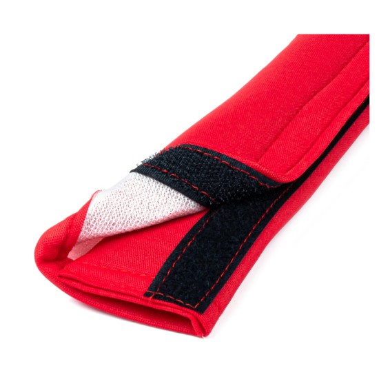 ΜΑΞΙΛΑΡΑΚΙΑ ΖΩΝΗΣ ΣΕ ΚΟΚΚΙΝΟ ΧΡΩΜΑ 22x6cm ΜΕ VELCRO ΑMiO - 2 TEM. Μαξιλαράκια Ζώνης Ασφαλείας