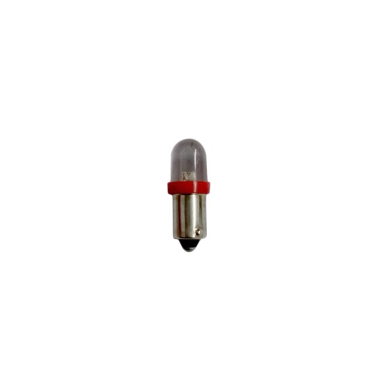 T4W 12V 0,32W BA9s (ΜΙΝΙΟΝ) LED 1xFlux 8mm ΚΟΚΚΙΝΟ 1ΤΕΜ. M-TECH Με Κάλυκα