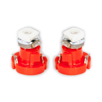 ΛΑΜΠΑΚΙΑ LED T3 12V 1xSMD LED 6.000K ΚΟΚΚΙΝΟ ΦΩΣ 8mm DGA - 2ΤΕΜ.