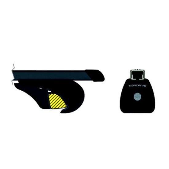 ΜΠΑΡΕΣ ΟΡΟΦΗΣ ΓΙΑ S/W RAIL-TOP 127cm ΜΑΥΡΕΣ ΑΠΟ ΑΤΣΑΛΙ ΜΕ ΚΛΕΙΔΙ 2τεμ. Μεταλλικές Μπάρες