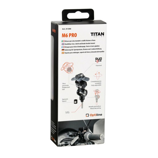 Βιδωτή Βάση Στήριξης Κινητού M6 Pro της σειράς Titan Optiline για τις Βίδες στα Καβαλέτα ή στους Διακόπτες στο Τιμόνι Μηχανής με σπείρωμα M6 και σύστημα Duolock, συμβατή με Θήκες ή Αντάπτορες Κινητού Optiline Βιδωτή Βάση Στήριξης Κινητού M6 Pro της σειράς Titan Optiline για τις Βίδες στα Καβαλέτα ή στους Διακόπτες στο Τιμόνι Μηχανής με σπείρωμα M6 και σύστημα Duolock, συμβατή με Θήκες ή Αντάπτορες Κινητού Optiline