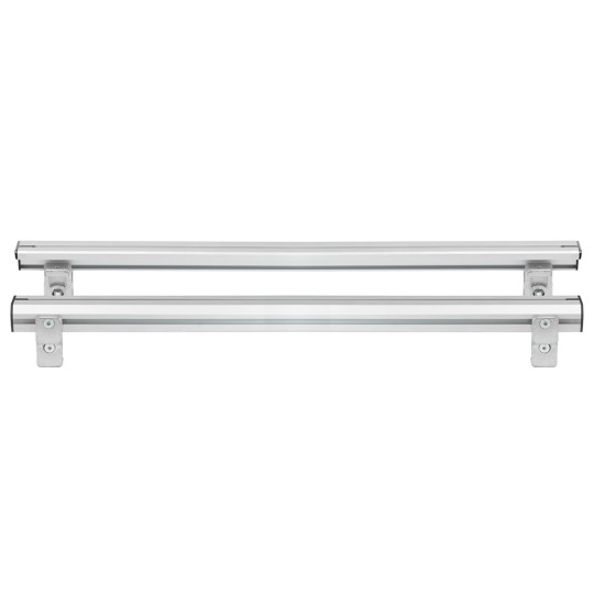 ΒΑΣΕΙΣ ΣΤΗΡΙΞΗΣ ΑΛΟΥΜΙΝΙΟΥ TBR FIXING PROFILE KIT M 116,6 cm ΣΕ ΑΣΗΜΙ ΧΡΩΜΑ ΜΕ ΥΠΟΔΟΧΕΣ T-SYSTEM ΓΙΑ ΜΠΑΡΕΣ TBR ΚΑΡΟΤΣΑΣ ΣΕ PICKUP ΚΑΙ ΑΓΡΟΤΙΚΑ ΟΧΗΜΑΤΑ MENABO - 2 ΤΕΜ. Μπάρες Αλουμινίου