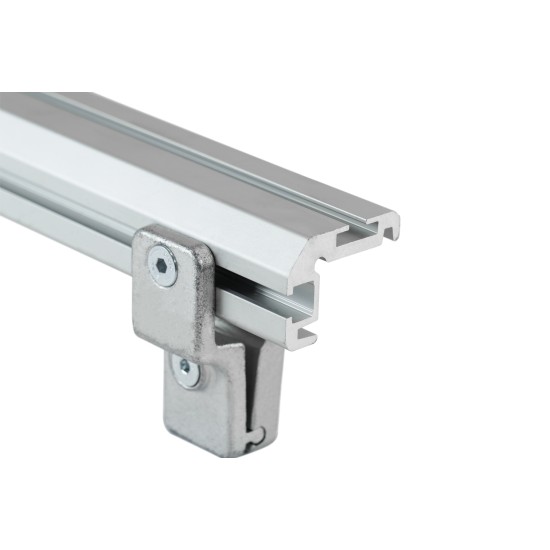 ΒΑΣΕΙΣ ΣΤΗΡΙΞΗΣ ΑΛΟΥΜΙΝΙΟΥ TBR FIXING PROFILE KIT M 116,6 cm ΣΕ ΑΣΗΜΙ ΧΡΩΜΑ ΜΕ ΥΠΟΔΟΧΕΣ T-SYSTEM ΓΙΑ ΜΠΑΡΕΣ TBR ΚΑΡΟΤΣΑΣ ΣΕ PICKUP ΚΑΙ ΑΓΡΟΤΙΚΑ ΟΧΗΜΑΤΑ MENABO - 2 ΤΕΜ. Μπάρες Αλουμινίου