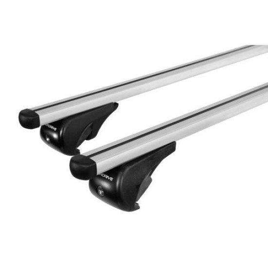 ΜΠΑΡΕΣ ΟΡΟΦΗΣ YURO (L) 127cm ΑΛΟΥΜΙΝΙΟΥ 2ΤΕΜ. ΜΕ ΚΛΕΙΔΑΡΙΕΣ ΓΙΑ ΟΧΗΜΑΤΑ ΜΕ STANDARD RAILING Μπάρες Αλουμινίου
