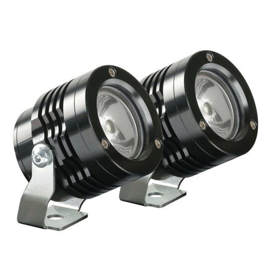 ΠΡΟΒΟΛΕΙΣ ΣΤΡΟΓΓΥΛΟΙ  ΜΕ ΒΑΣΗ O-LUX 1LED SMD 6000K 1800LM 12V 18W  ΚΑΡΦΙ 36Δχ68Υχ55Β mm  ΜΑΥΡΑ 2 ΤΕΜ Μπροστινά Φώτα