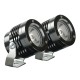 ΠΡΟΒΟΛΕΙΣ ΣΤΡΟΓΓΥΛΟΙ  ΜΕ ΒΑΣΗ O-LUX 1LED SMD 6000K 1800LM 12V 18W  ΚΑΡΦΙ 36Δχ68Υχ55Β mm  ΜΑΥΡΑ 2 ΤΕΜ Μπροστινά Φώτα