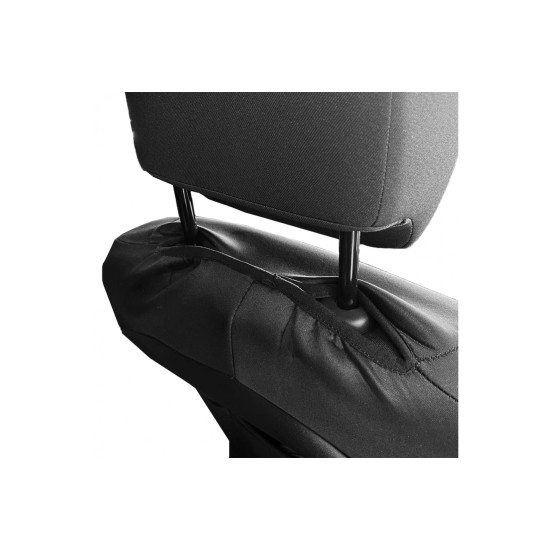 ΗΜΙΚΑΛΥΜΜΑΤΑ ΜΠΡΟΣΤΑ ΚΑΘΙΣΜΑΤΩΝ ΜΑΥΡΟ/ΜΠΛΕ ΜΟΤΙΒΟ (VELCRO ΣΤΑ ΠΡΟΣΚΕΦΑΛΑ) - 2 ΤΕΜ. Μπροστινά Καλύμματα