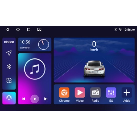 GL-300 (XD3326-2325) 2+32GB, 10.1 inch Οθόνη universal Tablet style Multimedia Αυτοκινήτου (CarPlay/AndroidAuto/BT/GPS/WIFI/GPRS)