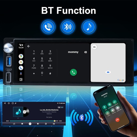 LM Digital - LM Q8555 GPS Οθόνη OEM Multimedia Αυτοκινήτου για Universal 1Din (CarPlay/AndroidAuto/BT/GPS/WIFI/GPRS) LM Digital - LM Q8555 GPS Οθόνη OEM Multimedia Αυτοκινήτου για Universal 1Din (CarPlay/AndroidAuto/BT/GPS/WIFI/GPRS)
