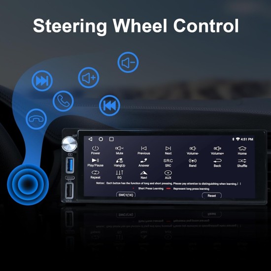 LM Digital - LM V4555 GPS Οθόνη OEM Multimedia Αυτοκινήτου για Universal 1Din (CarPlay/AndroidAuto/BT/GPS/WIFI/GPRS) LM Digital - LM V4555 GPS Οθόνη OEM Multimedia Αυτοκινήτου για Universal 1Din (CarPlay/AndroidAuto/BT/GPS/WIFI/GPRS)
