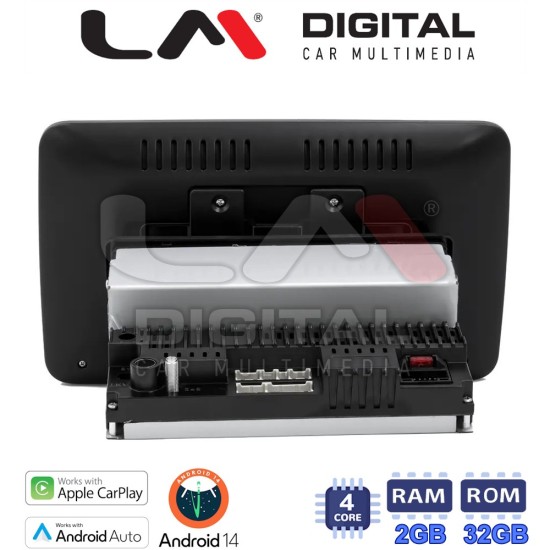 LM Digital - LM V4R10 GPS Οθόνη OEM Multimedia Αυτοκινήτου για Οθόνη universal τύπου tablet με 1DIN βάση από πίσω (CarPlay/AndroidAuto/BT/GPS/WIFI/GPRS)