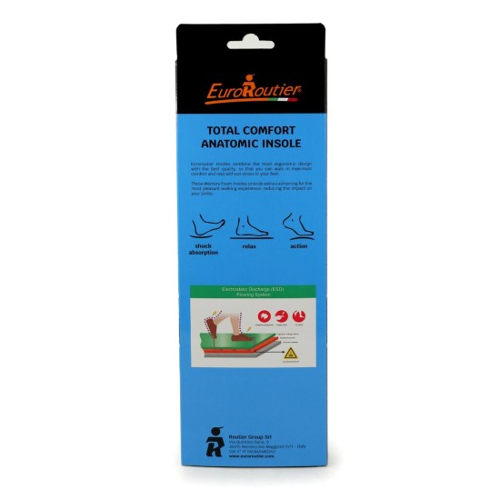 Ανατομικοί Πάτοι Universal ESD από την Euroroutier σε μέγεθος EU43/UK9 σε Γκρι Χρώμα για Παπούτσια Ασφαλείας και Εργασίας Παπούτσια Εργασίας