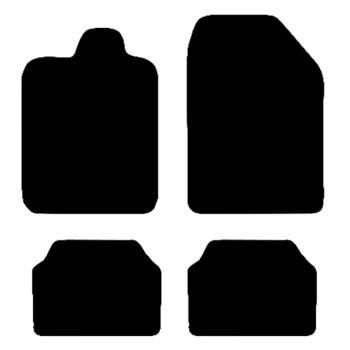 Race Axion - Πατάκια Για Επιβατικά Αυτοκίνητα τύπου Type K υλικό Μοκέτα χρώμα Black - 4 τεμ. (MAT.K7008-RX)