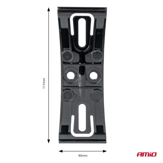 ΒΑΣΕΙΣ ΣΤΗΡΙΞΗΣ ΠΙΝΑΚΙΔΑΣ ΣΕ ΜΑΥΡΟ ΧΡΩΜΑ AMIO - 2 Τεμ. Πινακίδες και Σήμανση