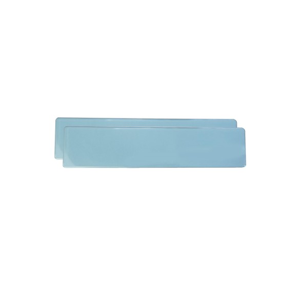 ΠΡΟΣΤΑΤΕΥΤΙΚΟ ΤΖΑΜΙ ΠΙΝΑΚΙΔΑΣ LIGHT BLUE ΝΕΟΥ ΤΥΠΟΥ 52,7 X 12 cm  (ΠΛΑΣΤΙΚΟ/ΜΠΛΕ) - 2 ΤΕΜ. Πινακίδες και Σήμανση