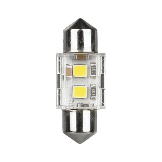 ΛΑΜΠΑΚΙΑ ΠΛΑΦΟΝΙΕΡΑΣ 12/24V 12x31mm 140/120lm 6.500K ΔΙΠΛΗΣ ΠΟΛ/ΤΑΣ LED CAN-BUS PRO-USER SERIES 1ΤΕΜ Πλαφονιέρας