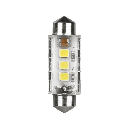 ΛΑΜΠΑΚΙΑ ΠΛΑΦΟΝΙΕΡΑΣ 12/24V 12x36mm 240/220lm 6.500K ΔΙΠΛΗΣ ΠΟΛ/ΤΑΣ LED CAN-BUS PRO-USER SERIES 1ΤΕΜ Πλαφονιέρας