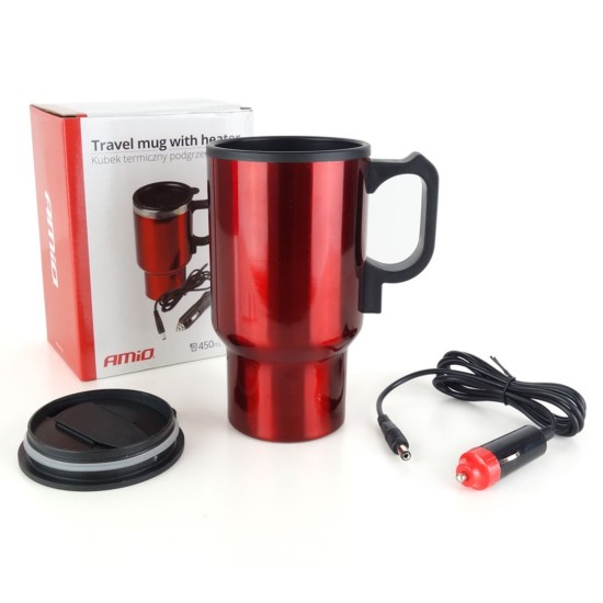 ΚΟΥΠΑ ΝΕΡΟΥ 450ml 12V ΜΕΓ.ΘΕΡΜΟΚΡΑΣΙΑ 60C ΜΕ ΚΑΛΩΔΙΟ ΑΝΑΠΤΗΡΑ 1,2m AMiO - 1 ΤΕΜ. 