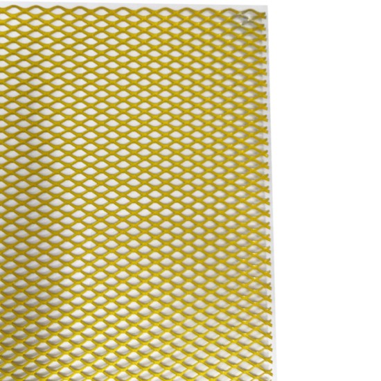 ΣΙΤΑ ΑΛΟΥΜΙΝΙΟΥ ΚΙΤΡΙΝΗ 125x30cm ΤΡΥΠΑ 1,1x0,6cm ΠΑΧΟΣ 0,2cm​ - 1 ΤΕΜ. Σίτες
