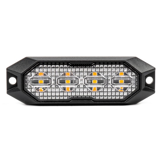ΣΤΡΟΜΠΟ 12/24V 4xSMD LED 12W (4x3W) R65 R10 IP6K9K 95x30mm ΑΜΙΟ - 1 ΤΕΜ. Στρόμπο (Strobe)
